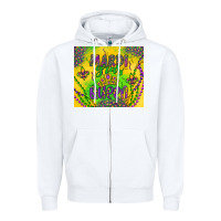 White mardi gras queen Zipper Hoodie - Artiststas
