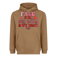 Toasted Coconut free hugs just kidding don't touch me Heavyweight Hoodie - MaliasSmallBusiness