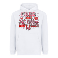 White free hugs just kidding don't touch me Heavyweight Hoodie - MaliasSmallBusiness