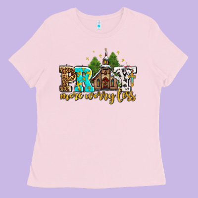 Pray More Worry Less With Church Ladies Tee Designed By Adodesignshop