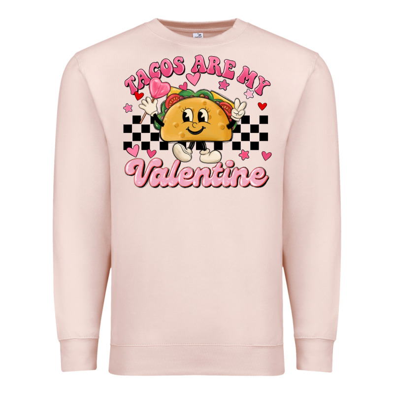 Tacos Are My Valentine Premium Sweatshirt by MaliasSmallBusiness | Teevron