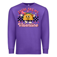 Purple tacos are my valentine Premium Sweatshirt - MaliasSmallBusiness
