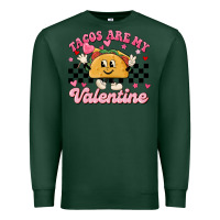 Sports Green tacos are my valentine Premium Sweatshirt - MaliasSmallBusiness