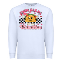 White tacos are my valentine Premium Sweatshirt - MaliasSmallBusiness