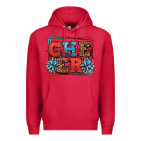 Cardinal Cheer Baseball stitchs Premium Hoodie - LillyAllenDesigns
