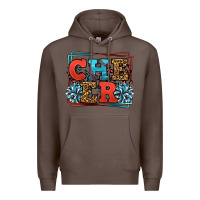 Coffee Cheer Baseball stitchs Premium Hoodie - LillyAllenDesigns