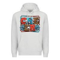 Dove Grey Cheer Baseball stitchs Premium Hoodie - LillyAllenDesigns