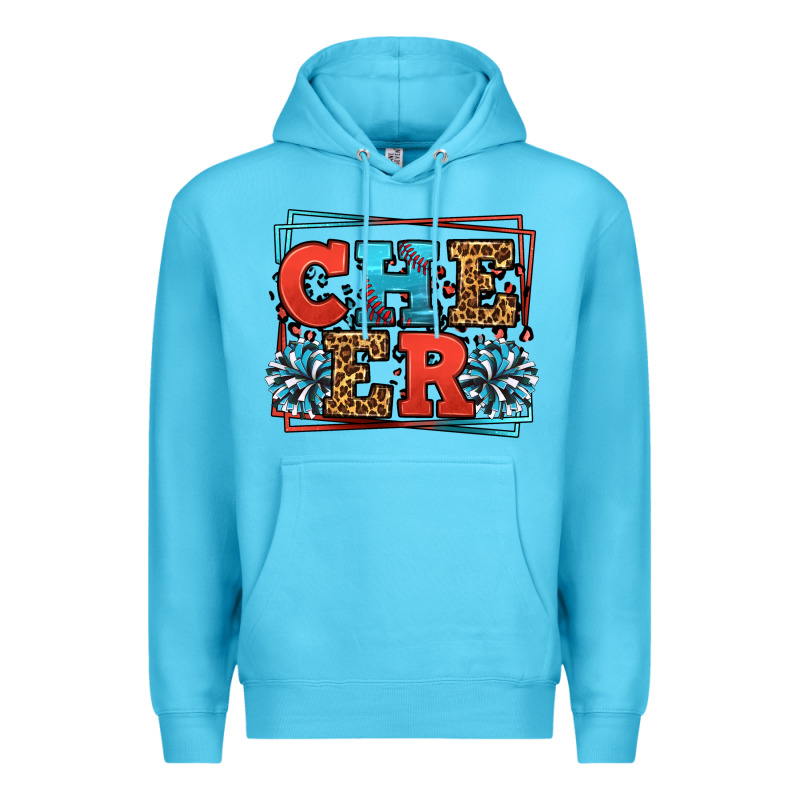 Cheer Baseball Stitchs Premium Hoodie by LillyAllenDesigns | Teevron