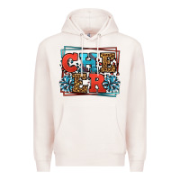 Pale Pink Cheer Baseball stitchs Premium Hoodie - LillyAllenDesigns