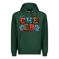 Sports Green Cheer Baseball stitchs Premium Hoodie - LillyAllenDesigns