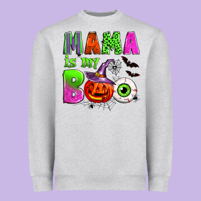 Mama Is My Boo Heavyweight Sweatshirt Designed By Zillion Design Studio