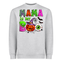 Heather Grey mama is my boo Heavyweight Sweatshirt - Zillion Design Studio