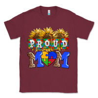 Burgundy proud mom Classic Tee - AdoDesignShop