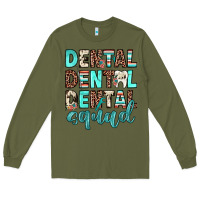 Army Green dental squad Long Sleeve Tee - JahusDesignShop