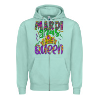 Seafoam mardi gras queen Zipper Hoodie - Artiststas