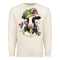 Sandshell mardi gras cow Premium Sweatshirt - MaliasSmallBusiness
