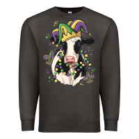 Smoke mardi gras cow Premium Sweatshirt - MaliasSmallBusiness