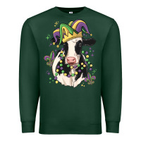Sports Green mardi gras cow Premium Sweatshirt - MaliasSmallBusiness