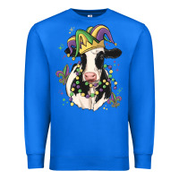 True Royal mardi gras cow Premium Sweatshirt - MaliasSmallBusiness