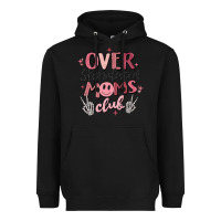 Black over stimulated moms club Heavyweight Hoodie - MaliasSmallBusiness