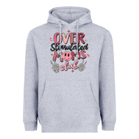Heather Grey over stimulated moms club Heavyweight Hoodie - MaliasSmallBusiness