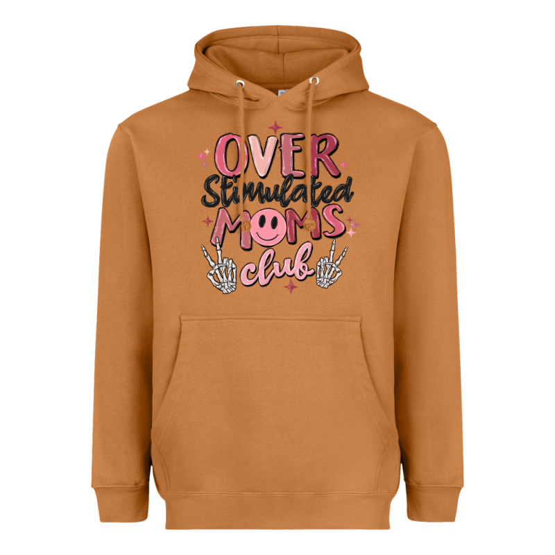 Over Stimulated Moms Club Heavyweight Hoodie by MaliasSmallBusiness | Teevron