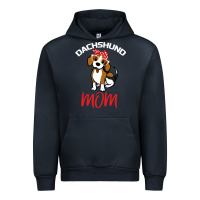 Navy Dachshund Mom Urban Hoodie - Bettercallsaul