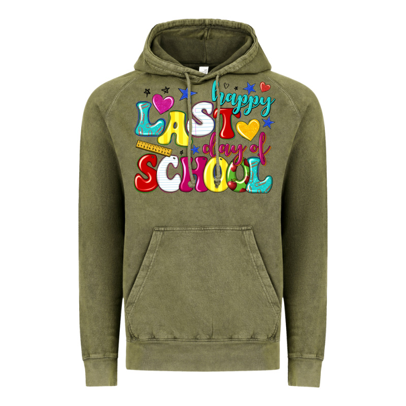 Happy Last Day Of School Vintage Hoodie by texasbilliewilder | Teevron