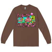 Chestnut go with the flow Long Sleeve Tee - AdoDesignShop