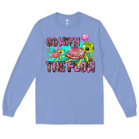 Colony Blue go with the flow Long Sleeve Tee - AdoDesignShop
