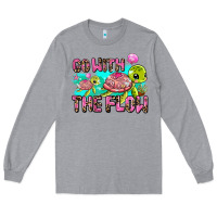 Heather Grey go with the flow Long Sleeve Tee - AdoDesignShop