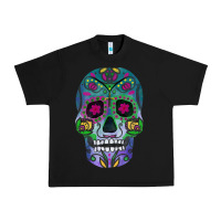 Black sugar skull Urban Heavy Tee - FaDigitalArtStudio