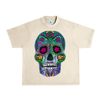 Sandshell sugar skull Urban Heavy Tee - FaDigitalArtStudio