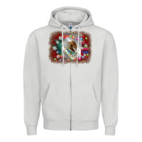 Dove Grey mexico flag christmas Zipper Hoodie - AdoDesignShop