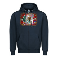 Navy mexico flag christmas Zipper Hoodie - AdoDesignShop