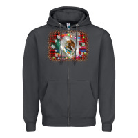 Smoke mexico flag christmas Zipper Hoodie - AdoDesignShop