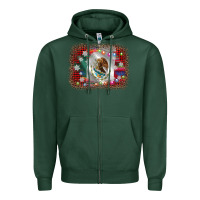 Sports Green mexico flag christmas Zipper Hoodie - AdoDesignShop