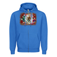 True Royal mexico flag christmas Zipper Hoodie - AdoDesignShop