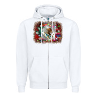 White mexico flag christmas Zipper Hoodie - AdoDesignShop