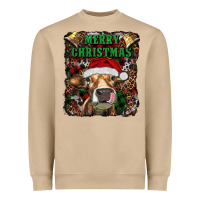 Mushroom merry christmas heifer with cowbells Heavyweight Sweatshirt - RanaPortraitStore