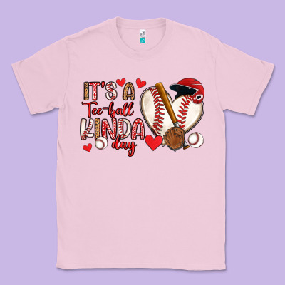 It S A Tee Ball Kinda Day Baseball Classic Tee Designed By Artiststas