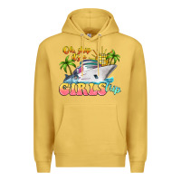 Antique Gold oh ship it's a girls trip Premium Hoodie - LillyAllenDesigns