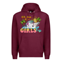 Burgundy oh ship it's a girls trip Premium Hoodie - LillyAllenDesigns