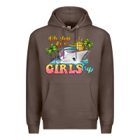 Coffee oh ship it's a girls trip Premium Hoodie - LillyAllenDesigns