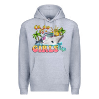 Heather Grey oh ship it's a girls trip Premium Hoodie - LillyAllenDesigns