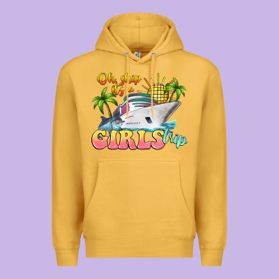 Oh Ship It's A Girls Trip Premium Hoodie Designed By Lillyallendesigns