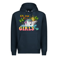 Navy oh ship it's a girls trip Premium Hoodie - LillyAllenDesigns
