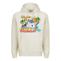 Oatmeal Heather oh ship it's a girls trip Premium Hoodie - LillyAllenDesigns