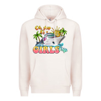 Pale Pink oh ship it's a girls trip Premium Hoodie - LillyAllenDesigns