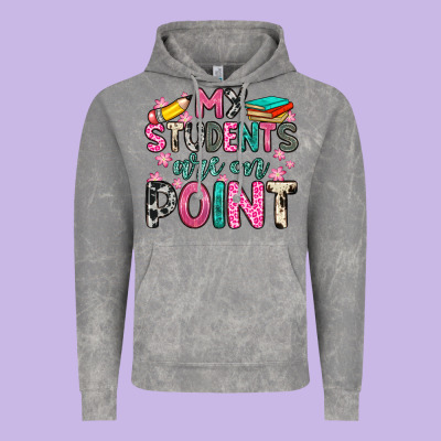 My Students Are On Point Vintage Hoodie Designed By Zillion Design Studio